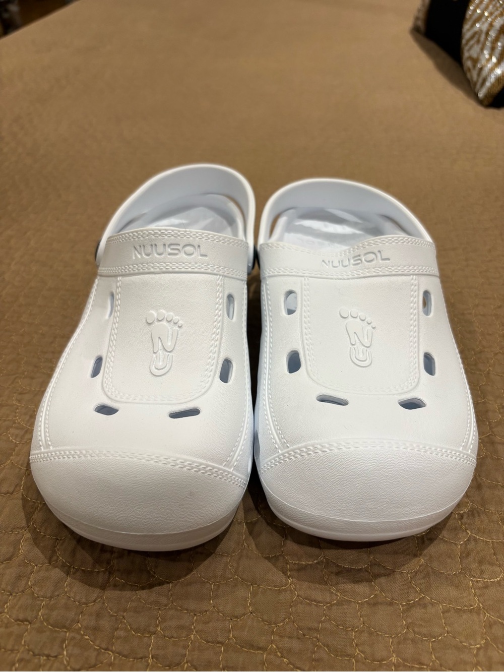 Women's White Slip-On - Comfortable Sandals